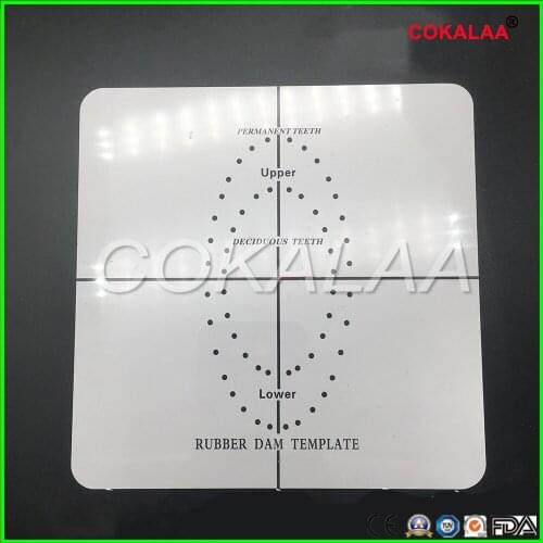 CAKALAA Dental Oral Care Teeth Whitening Tool Stainless Steel or PVC Rubber Dam Punch Hole Board Instrument