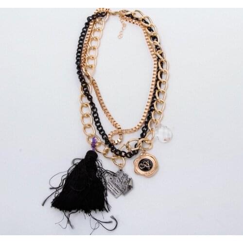 Chain Tassels Collar Necklace
