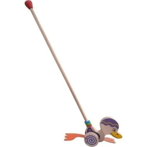 Wood Natural Cute Waddle Duck Game Purple