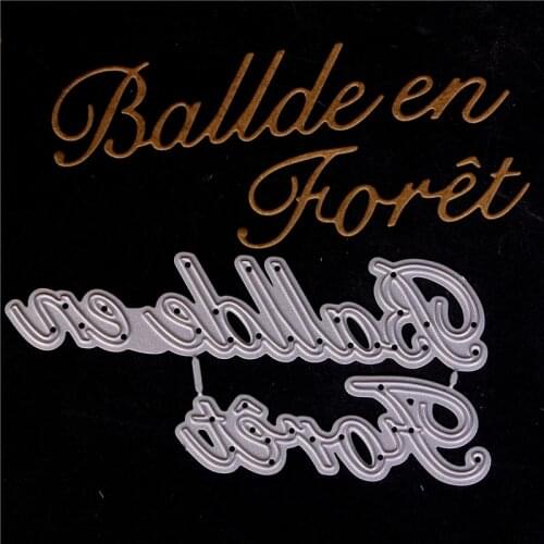 French word Metal Cutting Dies for Diy Scrapbooking Die Cut New Cuts for Paper Card Making Craft Embossing I love you