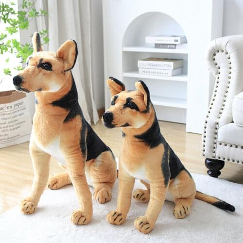 1PC Cute Stuffed Animal Plush Dog German Shepherd Dog Plush Toy Creative Stuffed Doll Simulation Toy Kawaii Gift For Kid&Girl