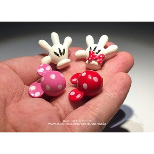 Disney Mickey Mouse Minnie 2cm 4pcs/set Model Anime Doll PVC Action Figures Accessories Figurines Toys For Kid Gift Children Toy