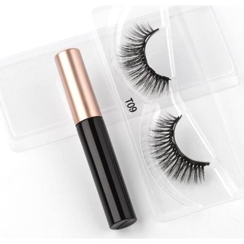 Magnetic Eyelash Faux 3D Mink Eyelashes Magnetic Eyeliner Magnetic Lashes Short False Lashes Lasting Handmade Eyelash Makeup