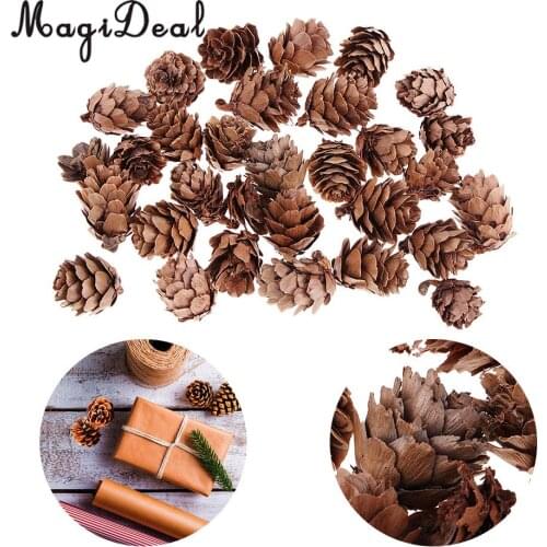 120x Lot Mini Decorative Pinecone Pine Cones for Vase Bowl Filler Displays Crafts Home Christmas Table Decoration