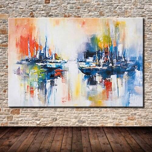 Mintura Art Handpainted Abstract Modern Wall Art Picture Home Decor Oil Painting On Canvas For Bedroom Wall Decor Artworks
