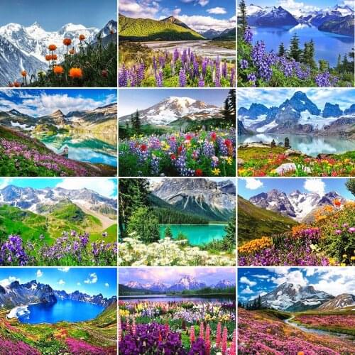 5D DIY Diamond Painting landscape Cross Stitch Kit Full Drill Square Embroidery Scenery Mosaic Art Picture of Rhinestones Decor