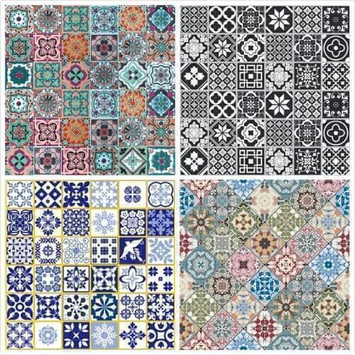 Bathroom Wall Stickers PVC Waterproof Self Adhesive Wallpaper Oil-proof High-temperature Anti-fouling kitchen Wallpaper Tiles