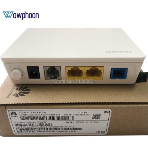 New arrival Huawei Echolife EG8120L GPON ONU 1GE+ 1FE+ 1TEL, SC UPC/ SC APC interface ftth gpon ont terminal modem