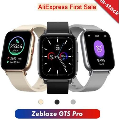 Zeblaze GTS Pro Smart Watch 1.65in Heart Rate Monitor Sports Smart Watch Men Women Music Smartwatch For Android IOS Phone#g3