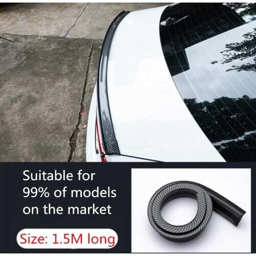 1.5M Car-Styling 5D Carbon Fiber Spoilers DIY Refit Spoiler For Kia Rio K2 K3 K4 K5 KX3 KX5 Cerato,Soul,Forte,Sportage R,Sorento