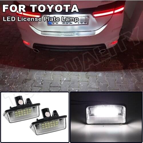 For Toyota Crown 2003-2009 Caldina Corolla Sprinter Majesta Starlet Alphard Wish Estima LED License Number Plate Light No Error