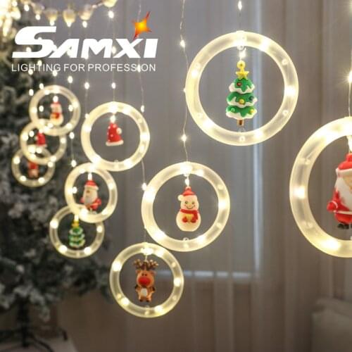 LED Christmas Decoration Light Home Decor Accessories New Year Decor String Lights 3M Holiday Garland Santa Claus Ornaments
