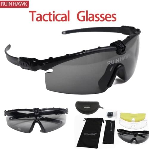 Tactical Glasses Miltary Goggles Army UV400 Protection Sunglasses For Men Sport Sunglasses Paintball Shooting Goggle Eyewear