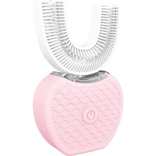 U-shape Silicone Electric Charging Toothpaste massager Lazy Automatic Sonic Toothbrush massage ead High Quality Silica Gel