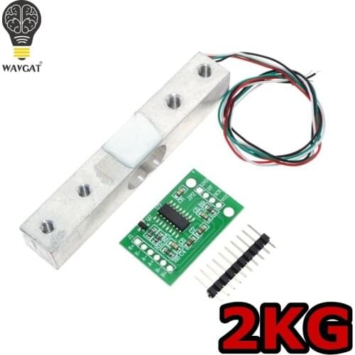 WAVGAT Digital Load Cell Weight Sensor 2KG Portable Electronic Kitchen Scale + HX711 Weighing Sensors Ad Module