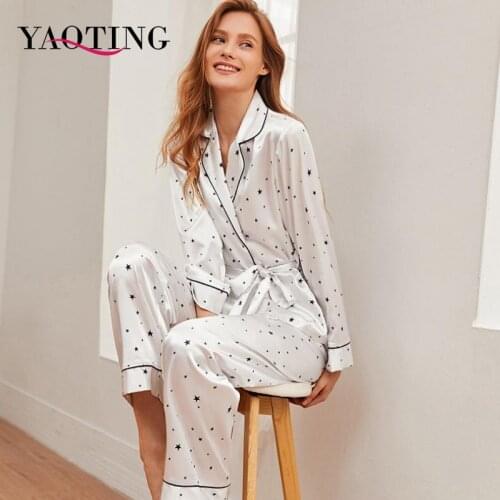 YAO TING Women's Satin Pajamas