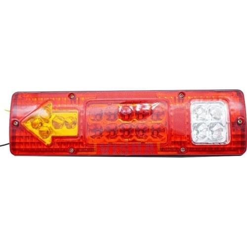 PC Rear Tail Light Lamp 12V 19-LED For Car/Trailer/Truck Brake Reverse