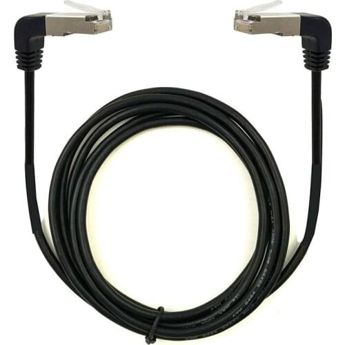 0.5m RJ45 Upward Male to Upward Male 90 Degree Cat 5 Ethernet Cable Cord (UpUp Male)