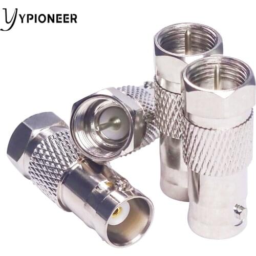 YPioneer C20121 1 Pack F to BNC Adapter F Type Male to BNC Female RF Coax Coaxial Connector Coupler Converter for CCTV Video