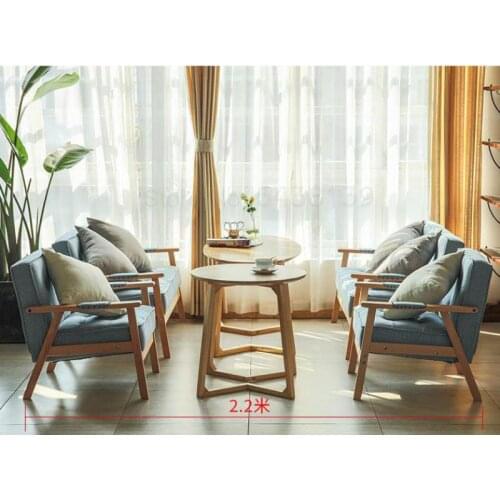 1000 Net red tea shop table and chair combination personality simple cafe deck sofa fresh casual coffee shop table