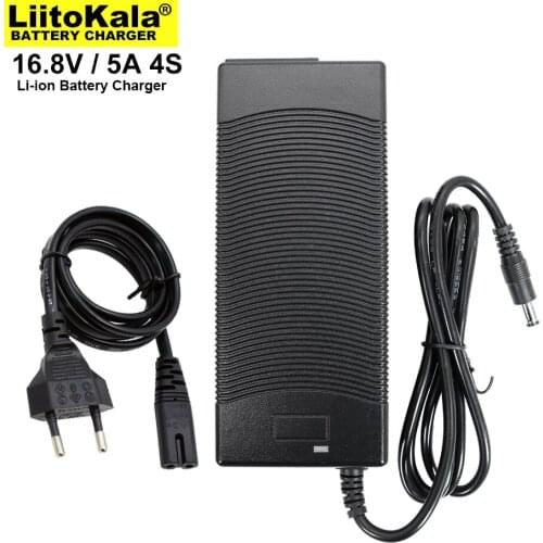 16.8V 5A 4 series 3.2v LiFePO4 battery pack lithium iron phosphate Charger 16.8V 5000mAh DC 5.5*2.1mm