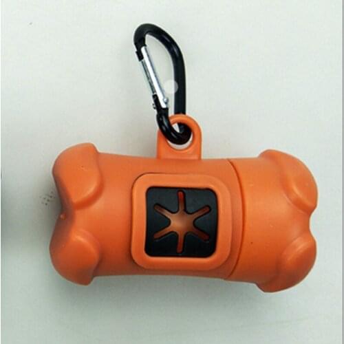 2 pcs Aluminum ring hook Pet Dog Bags Garbage Clean Dispenser Box Dog Waste Pooper Bag With Dog Bag Trash Garbage bag excrement