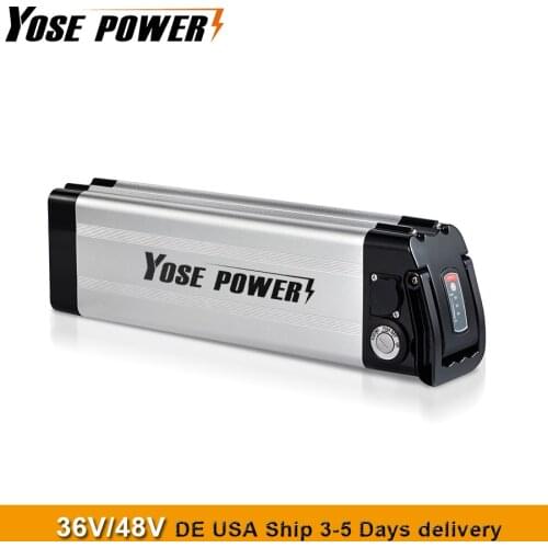 E-bike 36V 48V Battery Pack with USB 18650 Lithium Ebike Silverfish Battery for MiFa Bicycle Phylion XH370-10J Lithium Battery