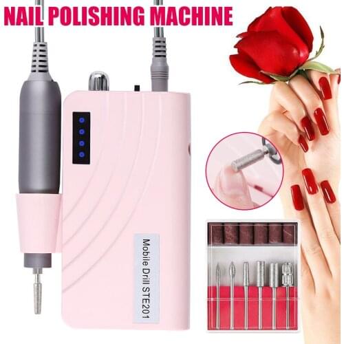 Nail Polishing Machine Electric Nail Drill Machine Rechargeable Pen Style ManicureTools MH88