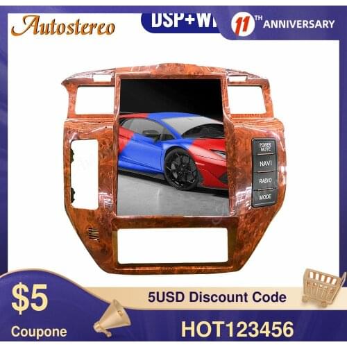 4+128GB For NISSAN PATROL 5 Y61 Android 9.0 Tesla style Screen Car GPS Navigation Headunit Multimedia Player Radio Tape Recorder