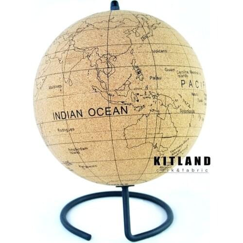 Cork Tellurion Earth Globe Model Science Marble World Maps Geographic Message Board With Ocean and Islands Name