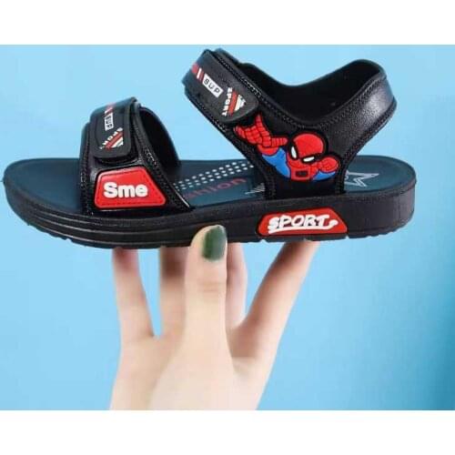 Disney-Spiderman summer childrens sandals, non-slip beach sandals for boys and girls, fashionable sneakers, 2021 new series