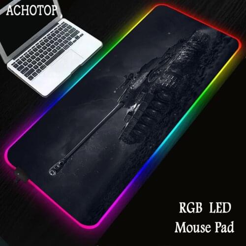 Pad World of Tanks Gaming Mouse mat RGB Large Mouse Pad Gamer Mouse Mat Mousepad Led Backlight computer mouse pad world of tank