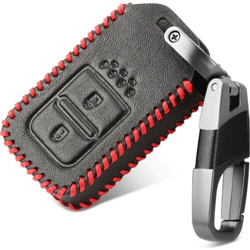 Leather Smart Remote Car Key Case Cover For Honda Vezel city civic Jazz BRV BR-V HRV Key Case Fob 2BTN