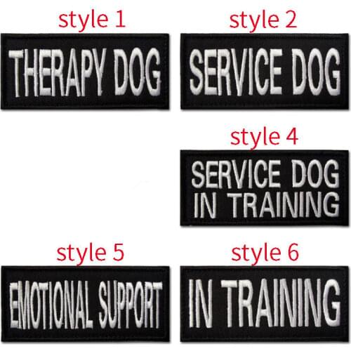 Service Dog Embroidery Velcro Patches Do Not Pet Clothing Stickers Army Tactical Military Working Dog Backpack Hat Bag Stickers