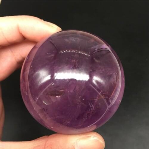 Natural amethyst ball polished quartz crystals gemstones sphere reiki healing decoration for gifts