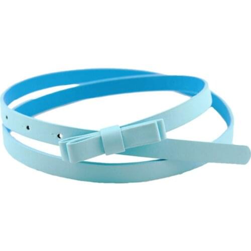 Home&Nest New Fashion Dow Candy Thin Women Pu Leather Casual Belt Cummerbund For Girl Dress Walking Fitness Shopping #0321