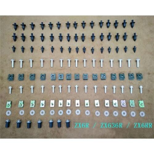 Fairing Bodywork Kit Bolts Screws For Fit For Kawasaki ZX6R / ZX636R / ZX6RR 2000-2004