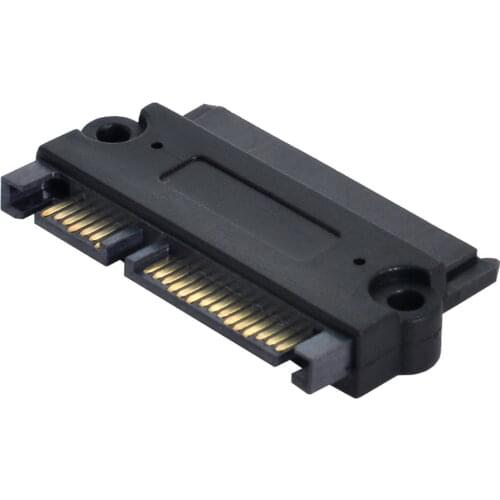 Cablecc SATA 22P 7+15 Male to SATA 22P 7+15 Female convertor adapter