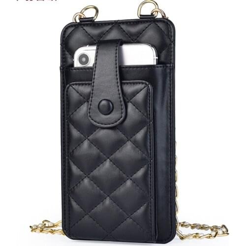 Hot Sell Mobile Phone Bags Crossbody Bags Women Mini PU Leather Shoulder Messenger Bag For Girls Gift 2021 for iphone 12 promax