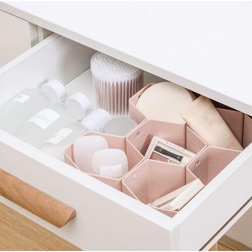 Honeycomb Separator Adjustable Drawer Organizer Divider for Underwear Belt-Scarf Socks Organizer