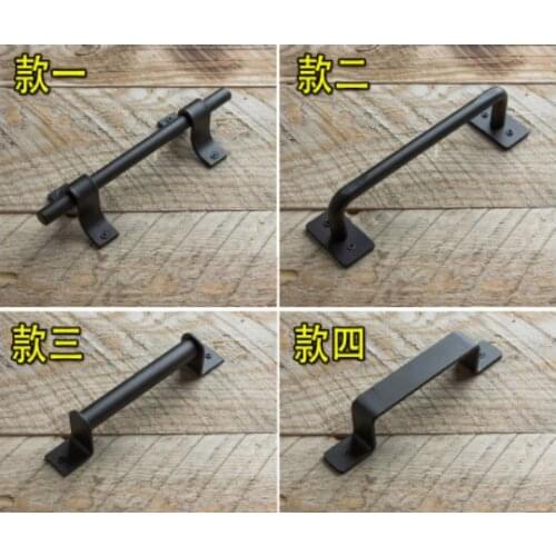 Black Country Barn Sliding Door Pull Hardware Antique Vintage