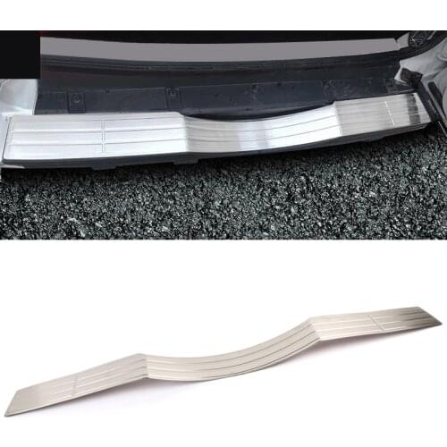 For Mitsubishi Pajero V80 Shogun Montero Limited 2007 - 2019 Stainless Steel Outer Rear Bumper Protector Guard Plate Trim Cover