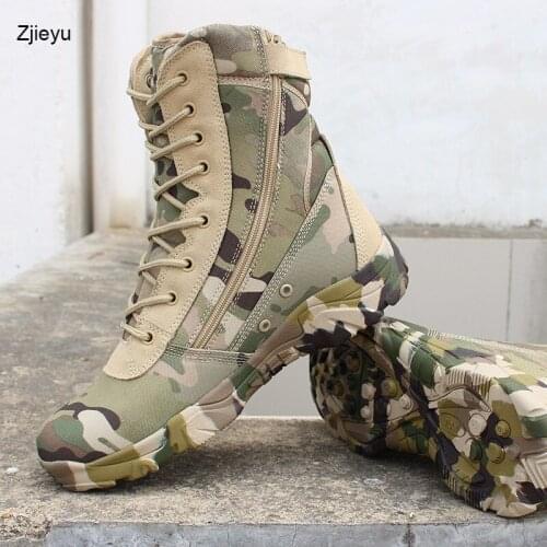 Winter Men US Military Tactical Boots bot Desert Combat Outdoor bot Army Hiking boots Leather Autumn Ankle