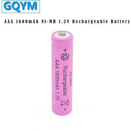 10pcs/lot New AAA 1600mAh NI-MH 1.2V Rechargeable Battery AAA Battery 3A rechargeable battery NI-MH battery for camera,toys