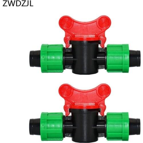 Irrigation Drip tape tap 5/8" garden tap16mm irrigation water valve Mini Valve waterstop connectors adapter 12pcs