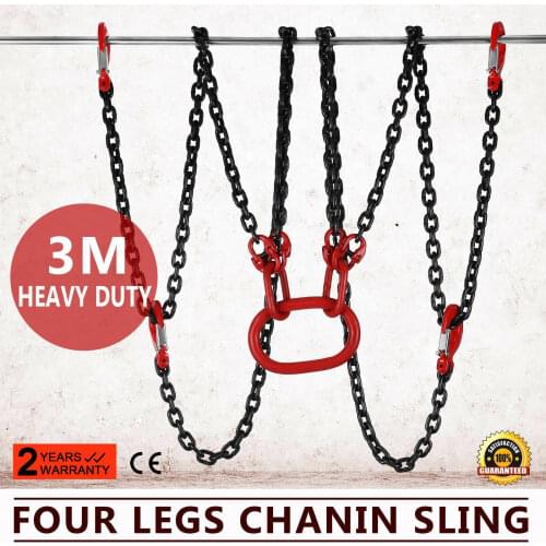 3m Lifting Chain Sling 5 Tonne with 4 Legs Heavy Duty