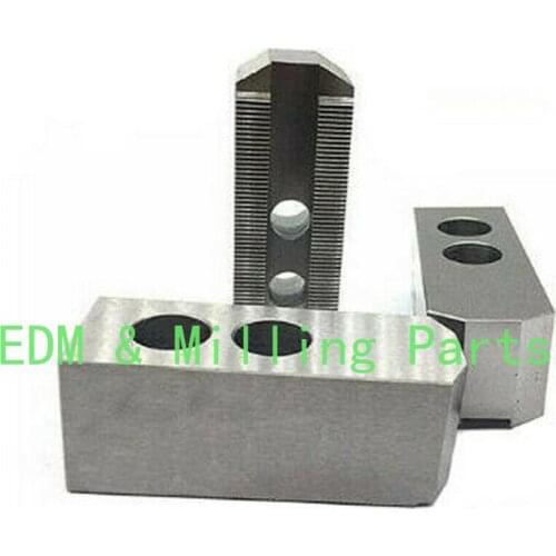 3PCS 120 Degree Soft Steel Pointed Jaw Chuck 5 Inches CNC Lather Chuck Self-Centering For Drilling Milling Machine Mill Part
