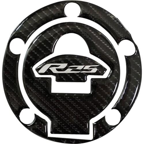 3D carbon fiber special fuel tank cap decal protector sticker for YZMAHA YZF-R25 yzf-r25