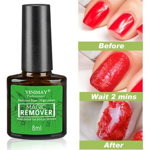 8ML Quick Burst Nail Remover Magic Remover Non-stimulation Removes Gel Nail Polish Burst Nail Polish Remover