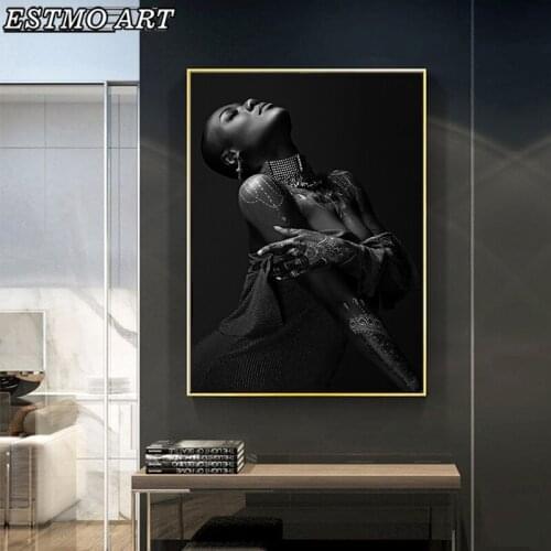 African Art Sexy Woman Canvas Print Character Body Line Painting Nordic Home Decoration Painting Creativity Wall Poster